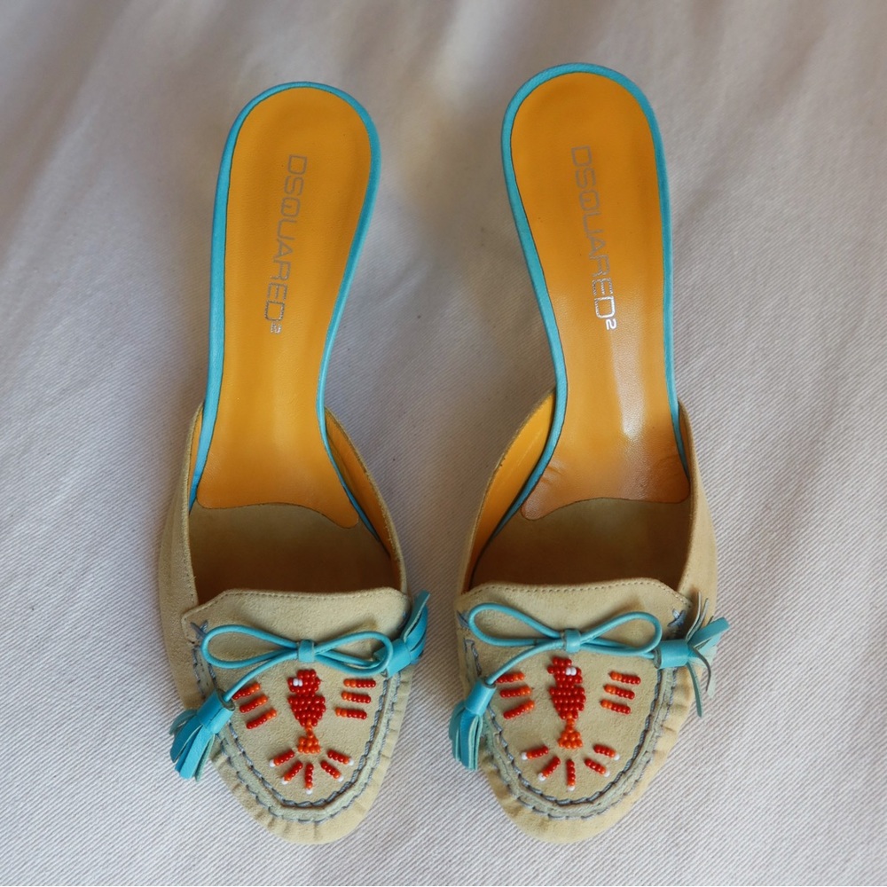SS2006 rare dsquared2 moccasin heels